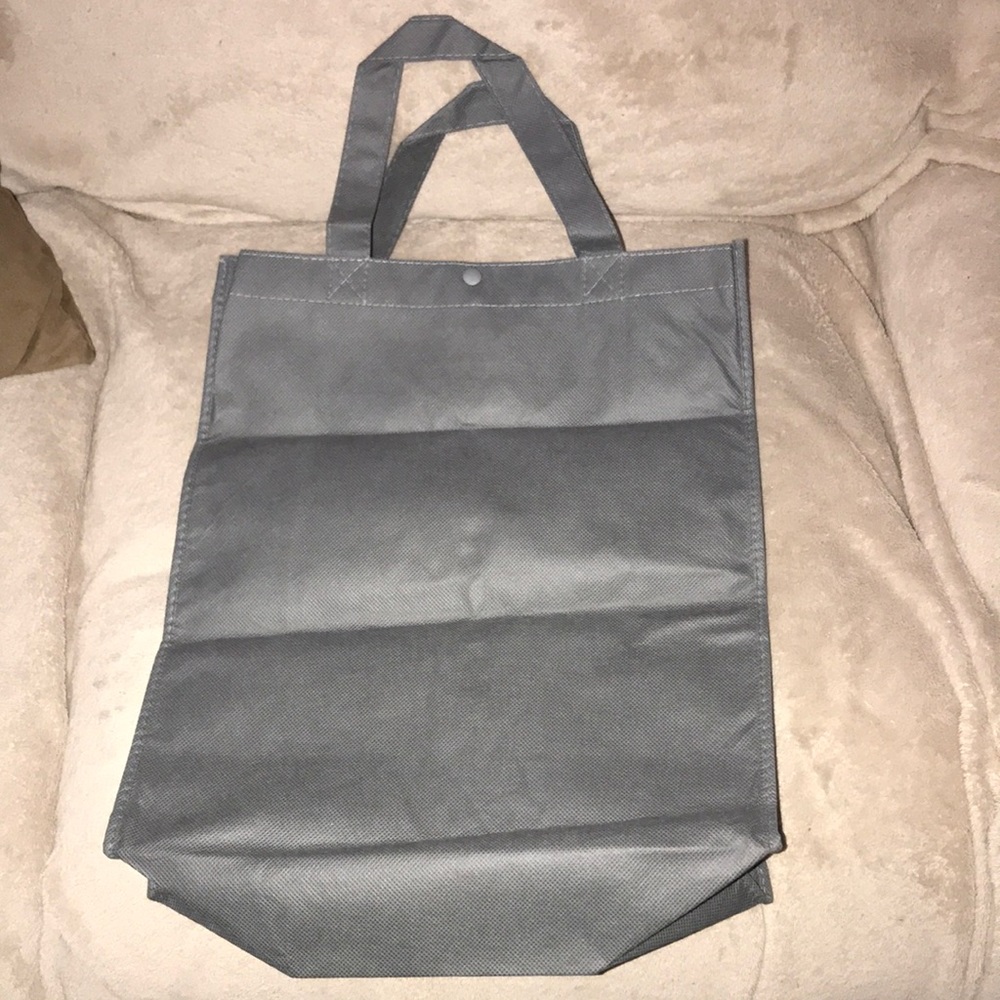 SGS eco-friendly reusable bag grey tote With button closure New